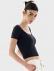 Women's Scoop Neck Short Sleeve T Shirt Slim Fit Sexy Tops